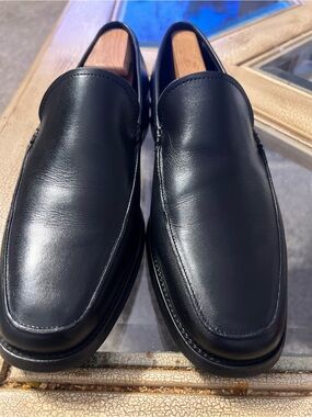 To Boot New York Adam Derrick Men's Black Leather Made in Italy Loafers 9